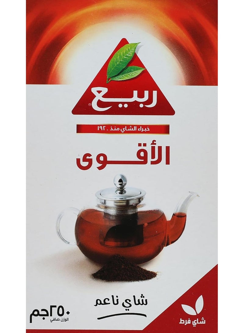 ربيع شاي ربيع الأقوى - شاي أسود ناعم (فرط) - 250 جم - Image 2